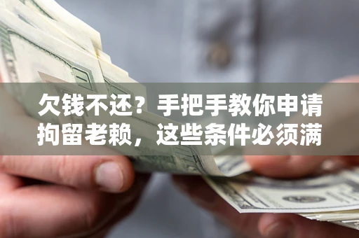 济南欠钱不还?手把手教你申请拘留老赖,这些条件必须满足! 济南欠钱不还?手把手教你申请拘留老赖,这些条件必须满足!